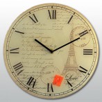 Часы настенные интерьерные "Париж"